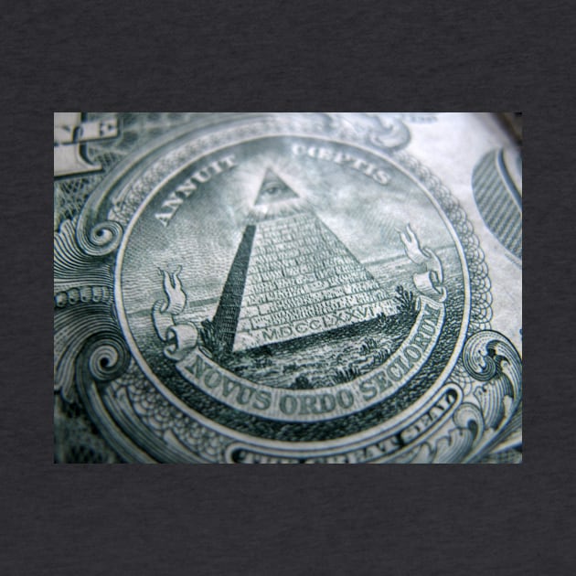 Close-up Detail of the one dollar bill by Reinvention